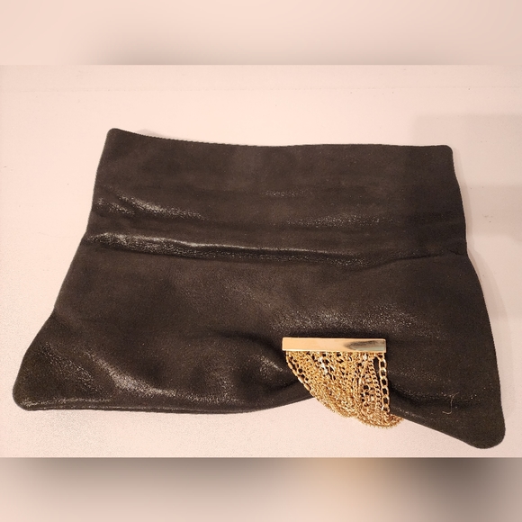 Jimmy Choo Chandra shimmer suede clutch - Picture 4 of 4